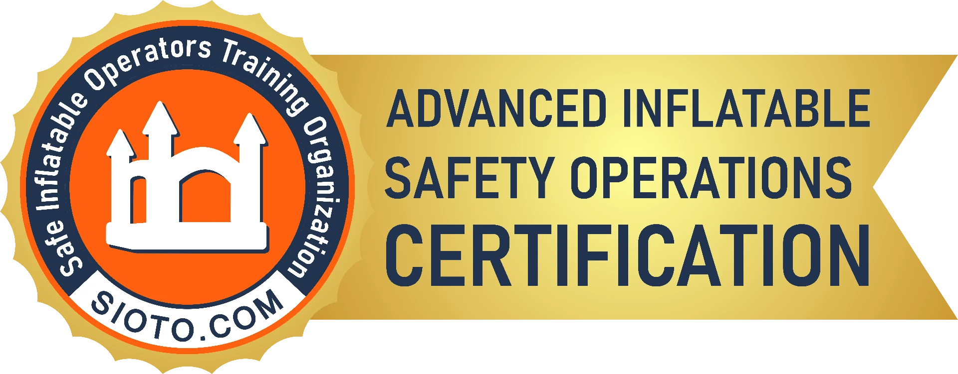 SIOTO Advanced Inflatable Safety Operations Certification seal
